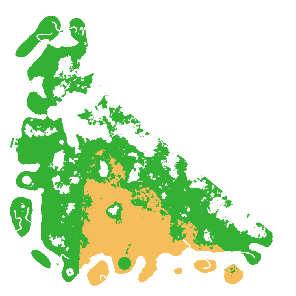 Biome Rust Map: Procedural Map, Size: 6000, Seed: 91092