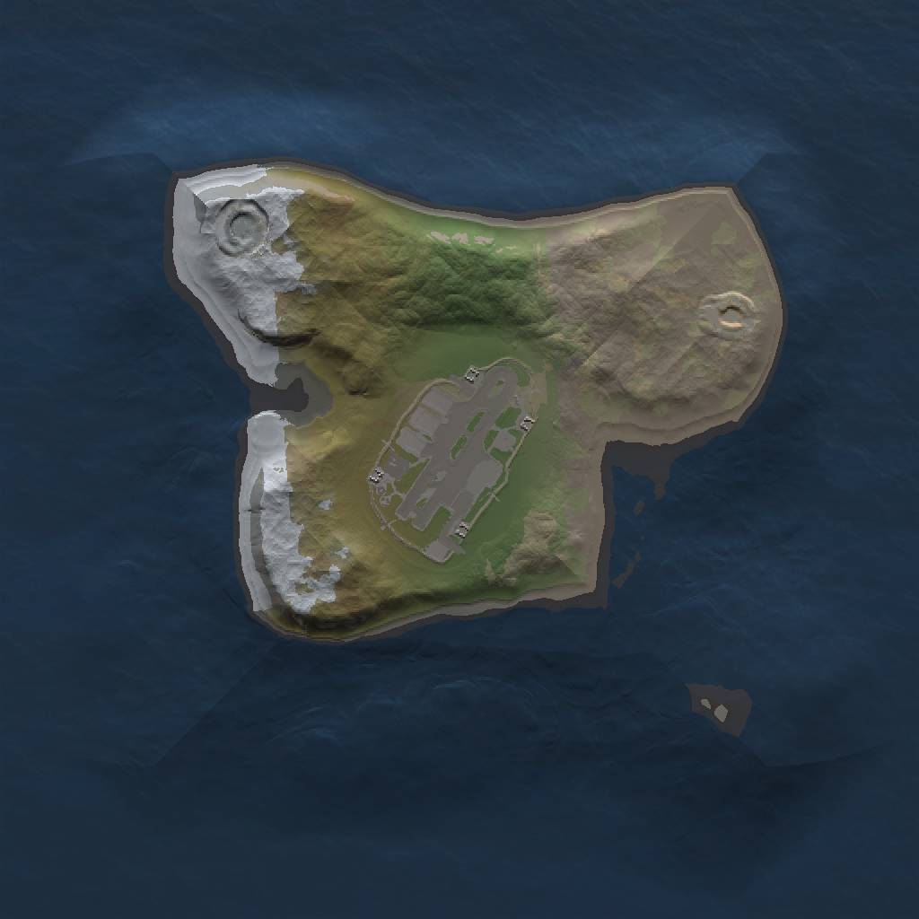 Rust Map: Barren, Size: 1500, Seed: 488888, 3 Monuments