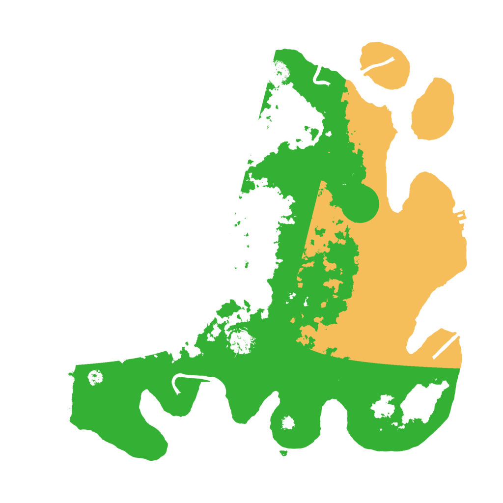 Biome Rust Map: Procedural Map, Size: 3500, Seed: 123221