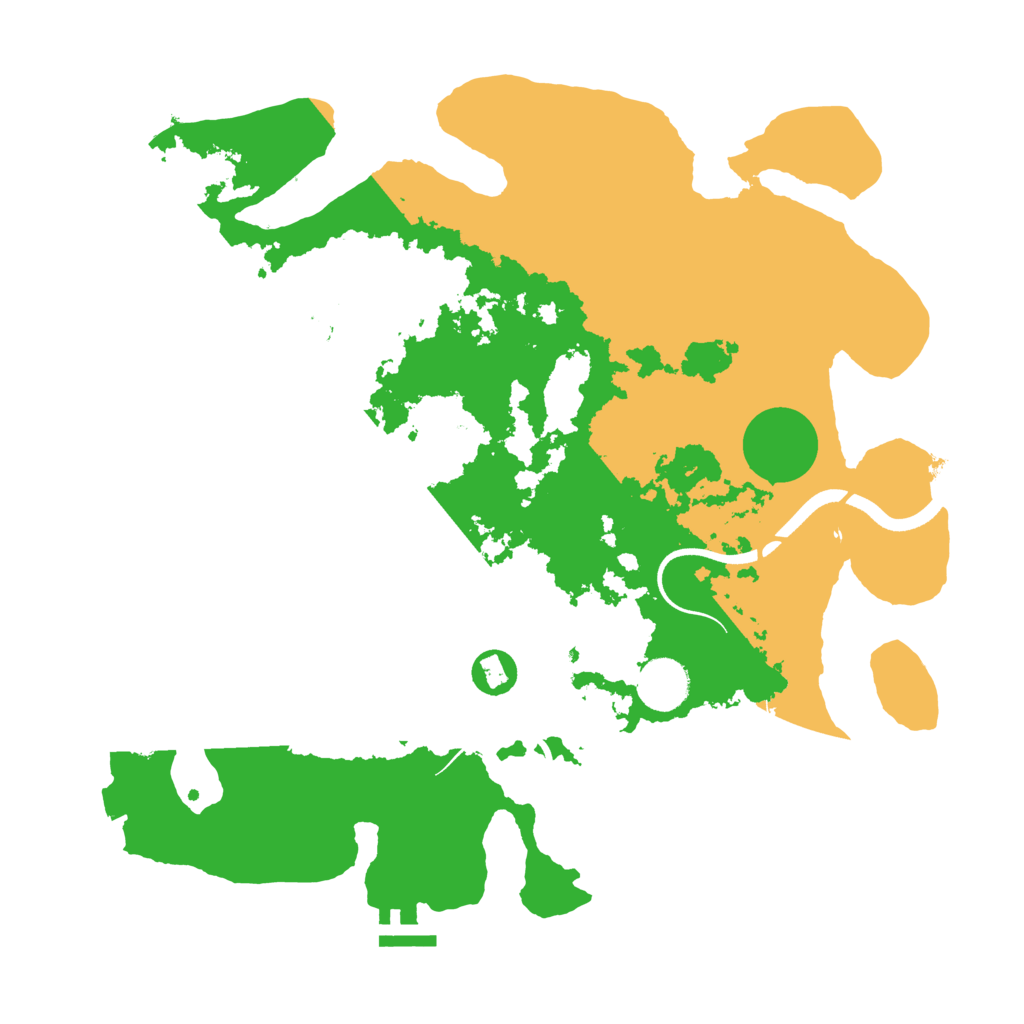 Biome Rust Map: Procedural Map, Size: 3600, Seed: 4032023