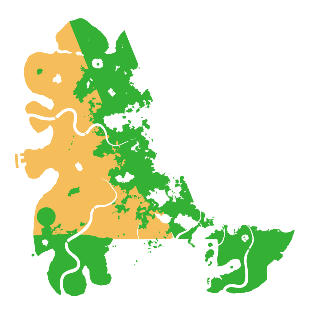 Biome Rust Map: Procedural Map, Size: 4500, Seed: 1117389291