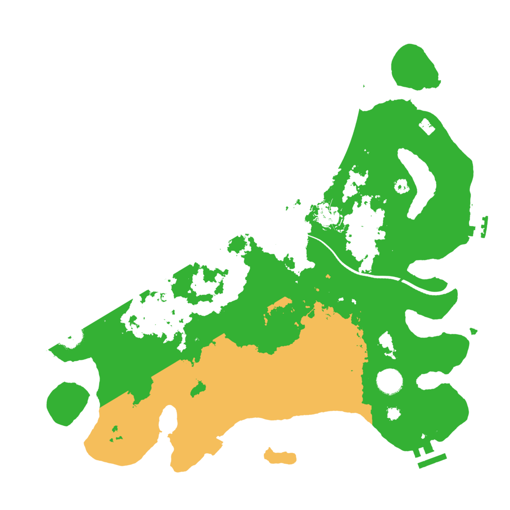 Biome Rust Map: Procedural Map, Size: 3500, Seed: 1311184