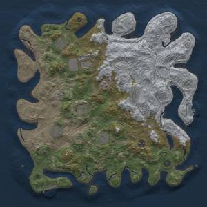 Thumbnail Rust Map: Procedural Map, Size: 4250, Seed: 1690516252, 17 Monuments