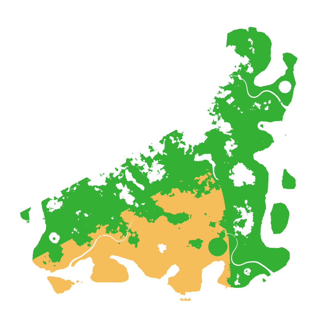 Biome Rust Map: Procedural Map, Size: 4500, Seed: 1091423926