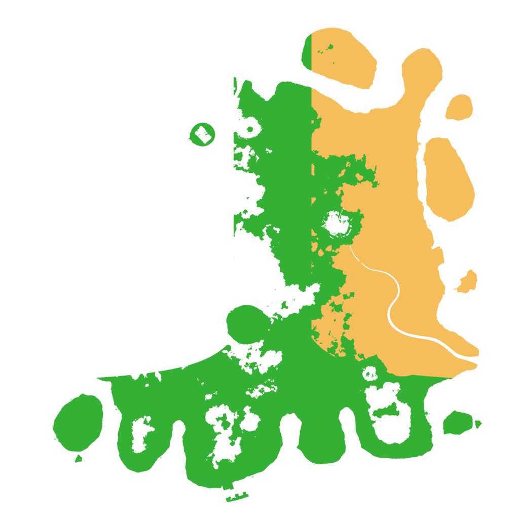 Biome Rust Map: Procedural Map, Size: 3500, Seed: 320032