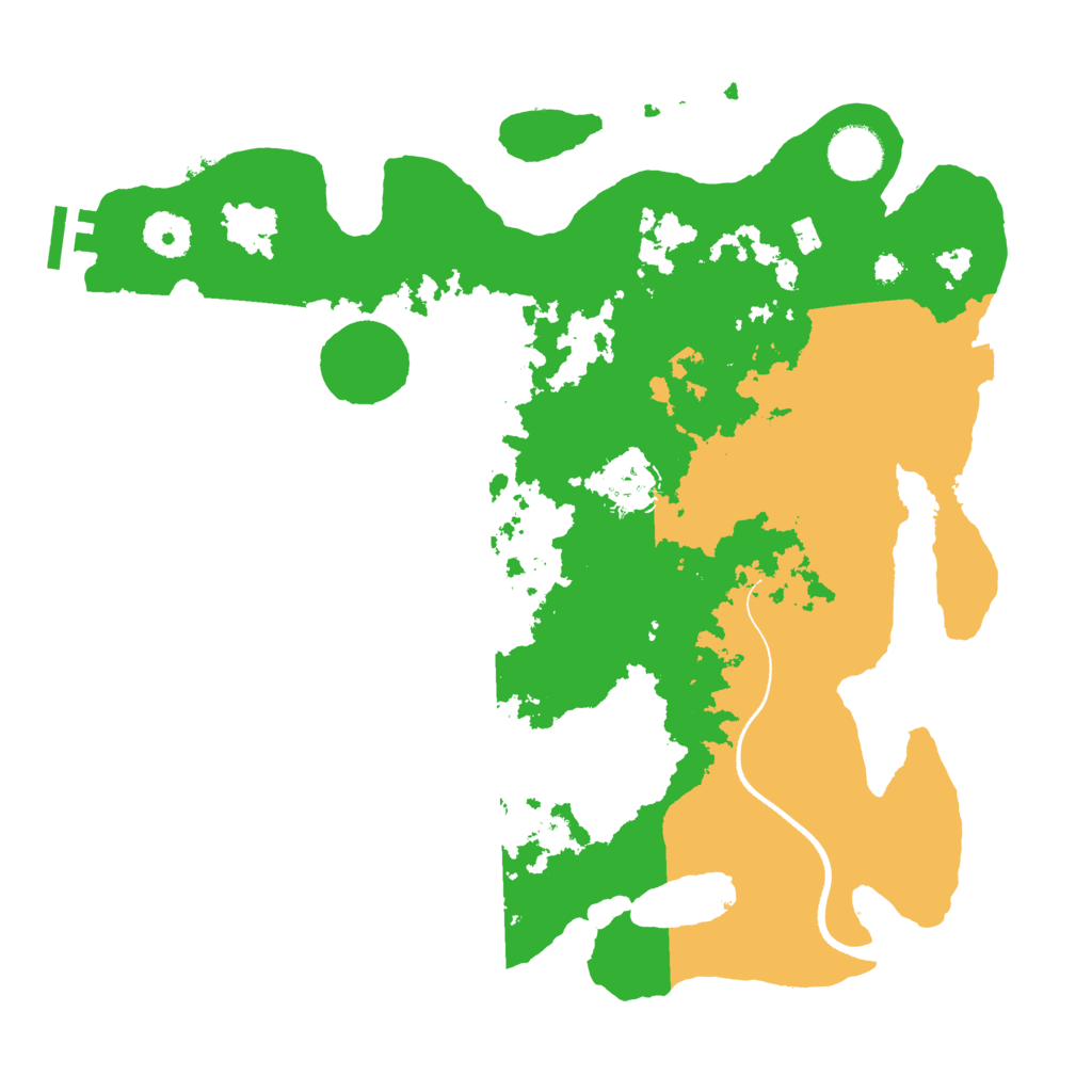 Biome Rust Map: Procedural Map, Size: 3500, Seed: 320320