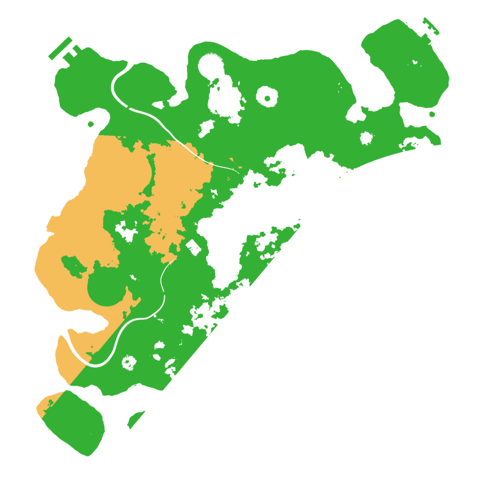 Biome Rust Map: Procedural Map, Size: 3500, Seed: 4841870