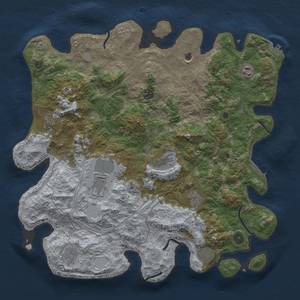 Thumbnail Rust Map: Procedural Map, Size: 4252, Seed: 762385012, 18 Monuments