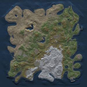 Thumbnail Rust Map: Procedural Map, Size: 4250, Seed: 227415445, 17 Monuments