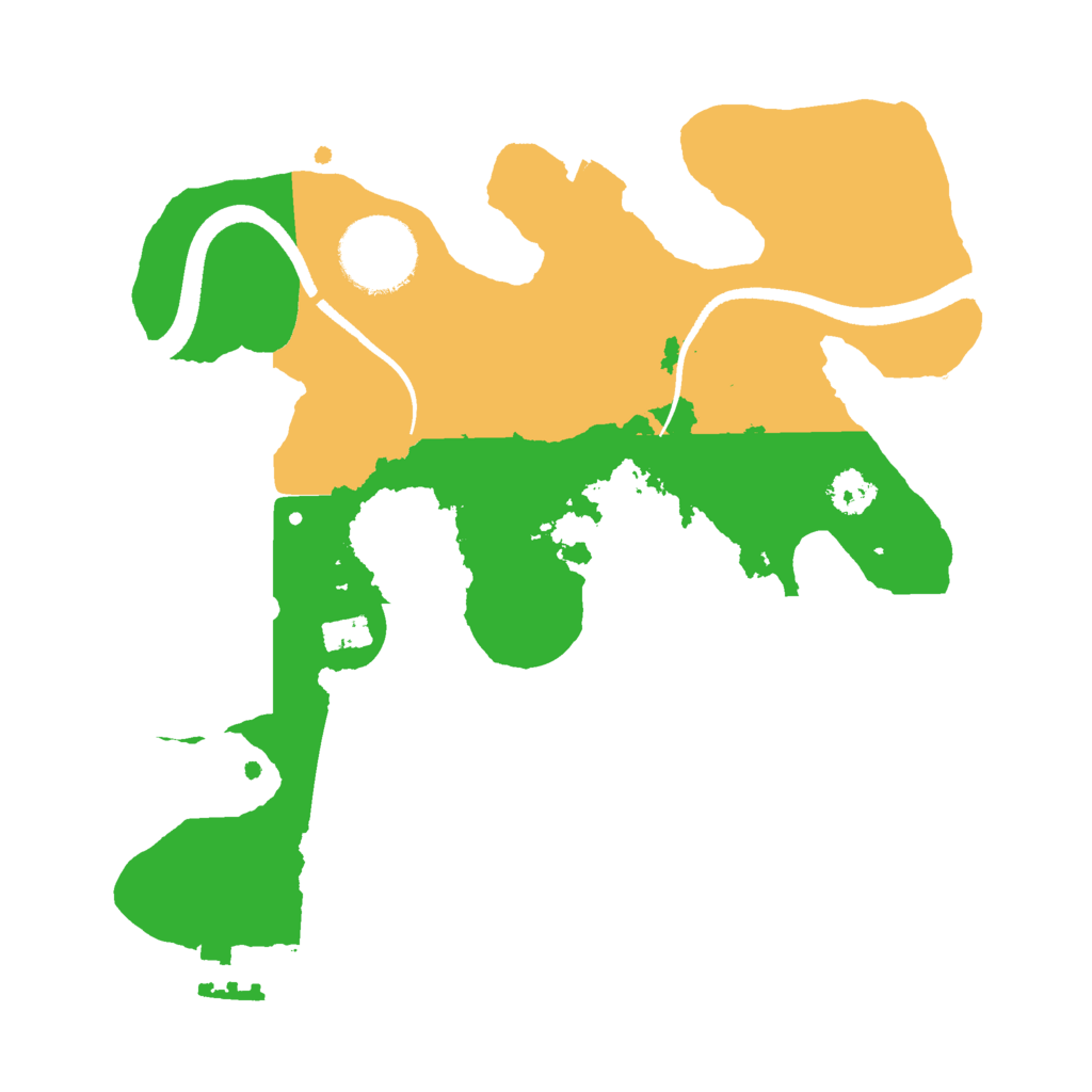 Biome Rust Map: Procedural Map, Size: 2500, Seed: 1616653