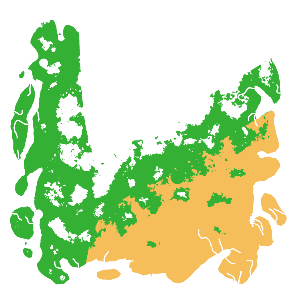 Biome Rust Map: Procedural Map, Size: 6000, Seed: 47866