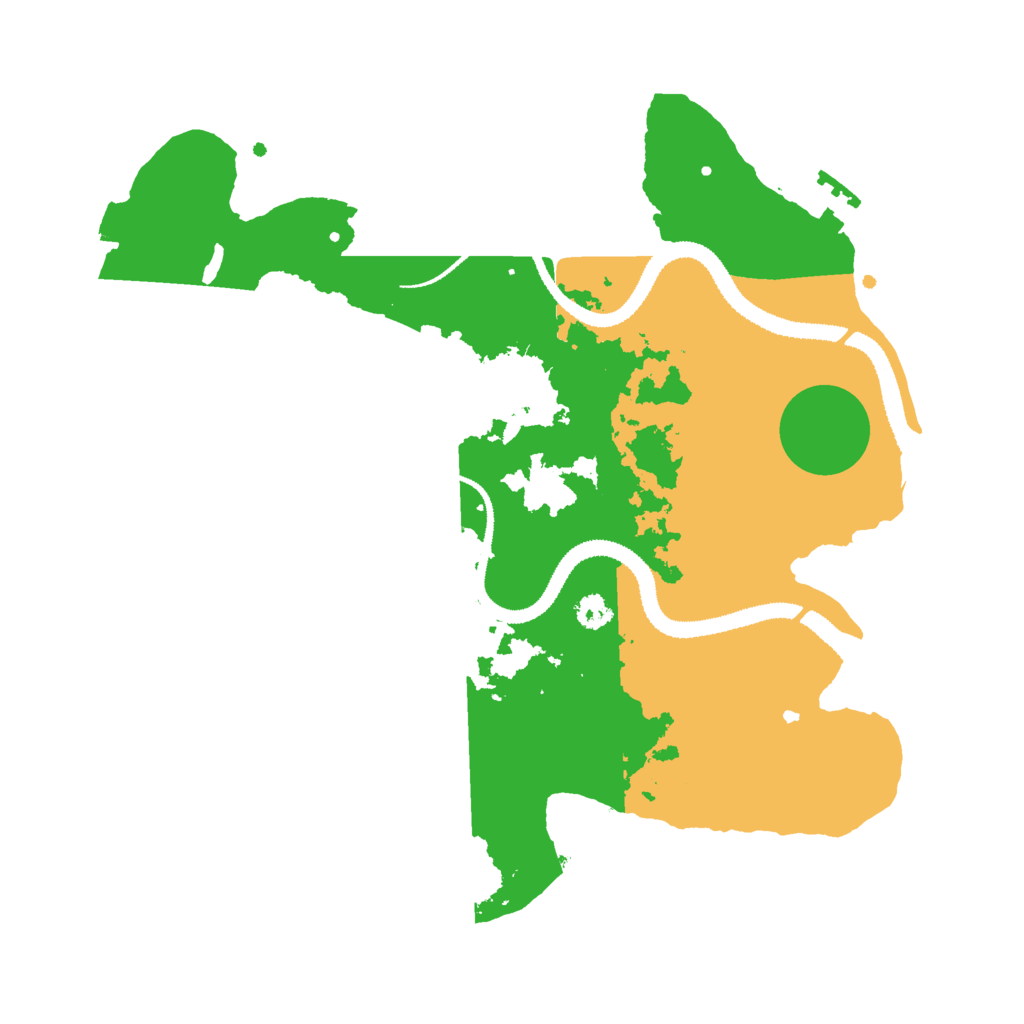 Biome Rust Map: Procedural Map, Size: 3000, Seed: 2304617