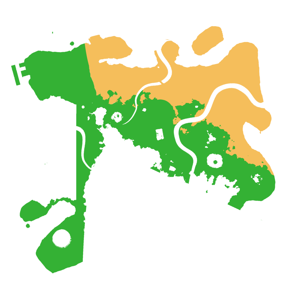 Biome Rust Map: Procedural Map, Size: 3000, Seed: 5140827