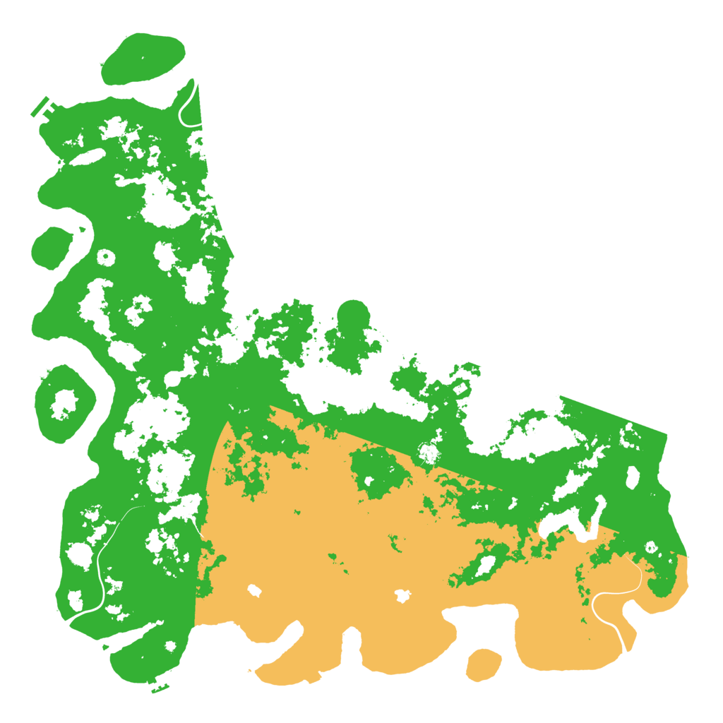 Biome Rust Map: Procedural Map, Size: 6000, Seed: 435139415