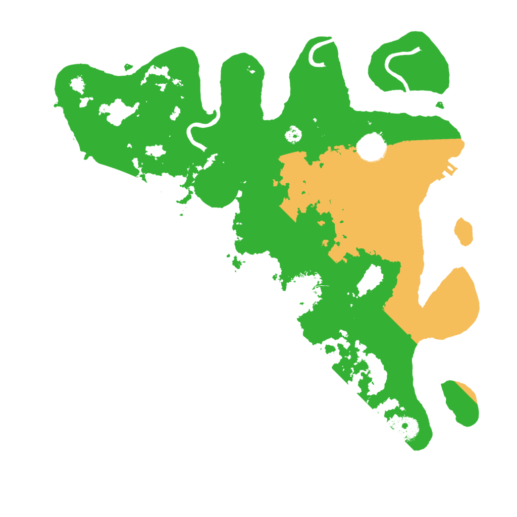 Biome Rust Map: Procedural Map, Size: 3250, Seed: 6743