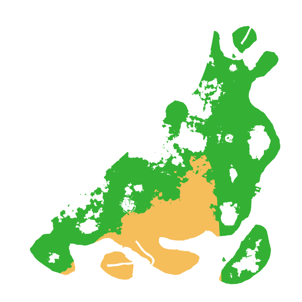 Biome Rust Map: Procedural Map, Size: 3700, Seed: 80873