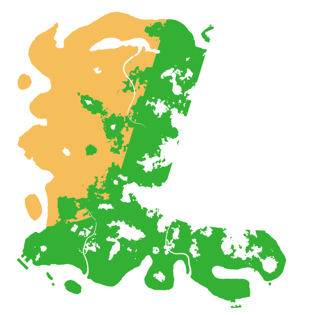 Biome Rust Map: Procedural Map, Size: 4500, Seed: 890504083