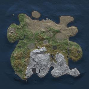 Thumbnail Rust Map: Procedural Map, Size: 3000, Seed: 9043152, 13 Monuments