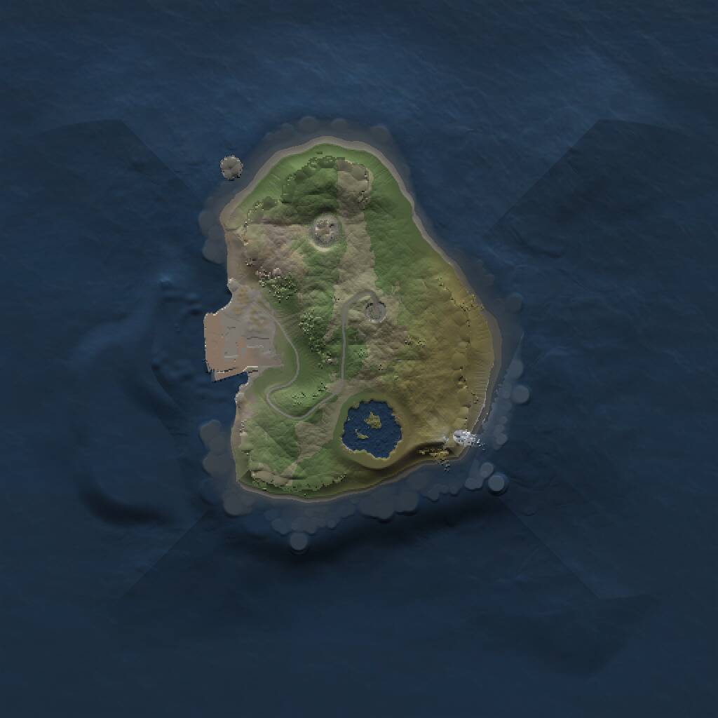 Rust Map: Procedural Map, Size: 1250, Seed: 157957153, 1 Monuments