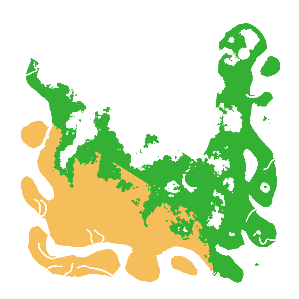 Biome Rust Map: Procedural Map, Size: 4500, Seed: 46576546