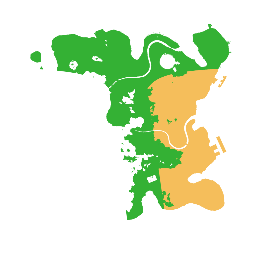 Biome Rust Map: Procedural Map, Size: 3000, Seed: 4231968