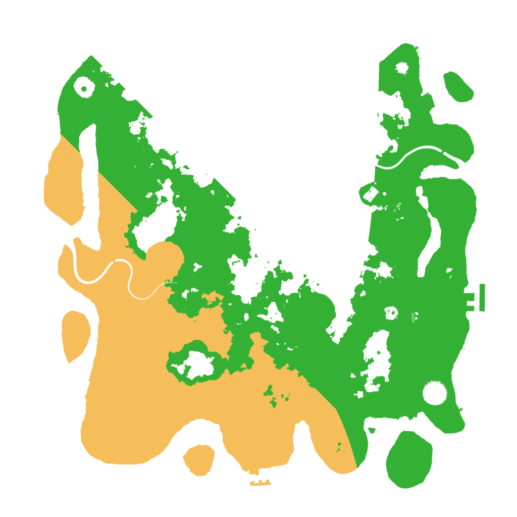 Biome Rust Map: Procedural Map, Size: 3800, Seed: 511487