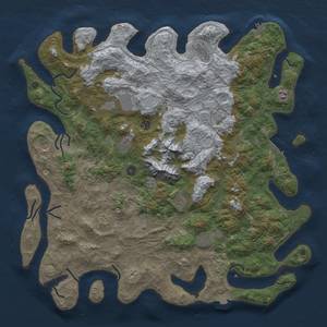 Thumbnail Rust Map: Procedural Map, Size: 5000, Seed: 8265463, 19 Monuments