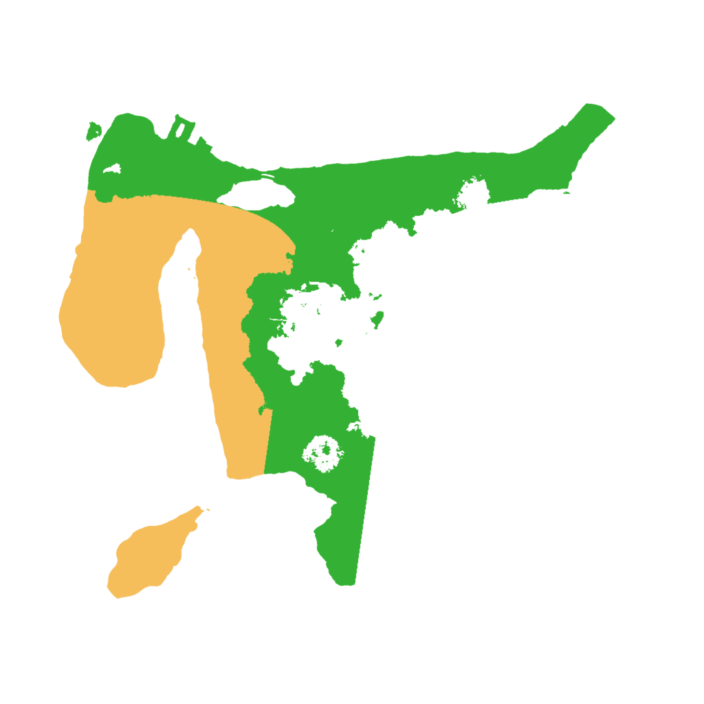 Biome Rust Map: Procedural Map, Size: 2000, Seed: 48723642