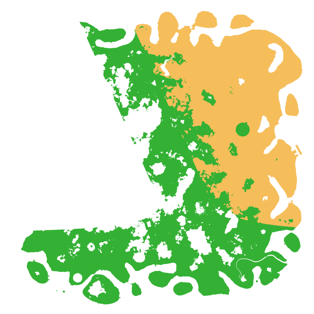 Biome Rust Map: Procedural Map, Size: 6000, Seed: 62829421