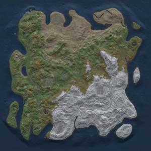 Thumbnail Rust Map: Procedural Map, Size: 4500, Seed: 1598522186, 18 Monuments