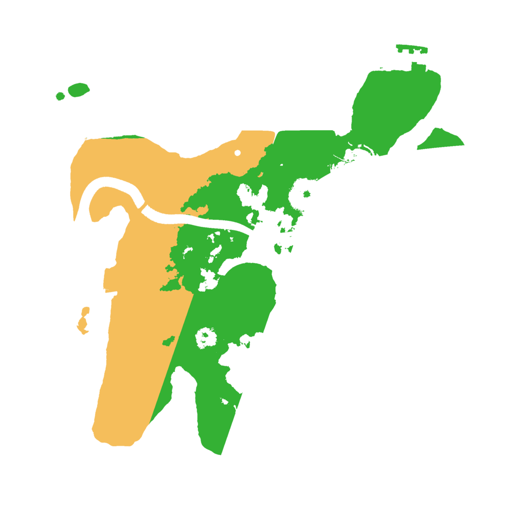 Biome Rust Map: Procedural Map, Size: 2500, Seed: 599