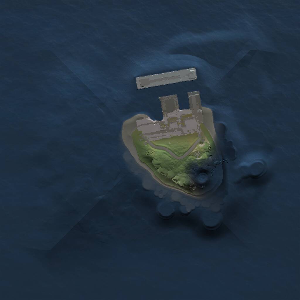 Rust Map: Procedural Map, Size: 1000, Seed: 1708436756, 2 Monuments