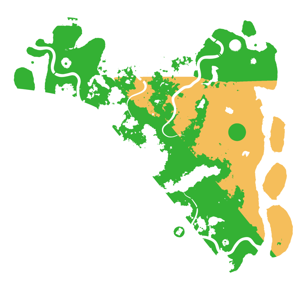 Biome Rust Map: Procedural Map, Size: 4600, Seed: 3648521