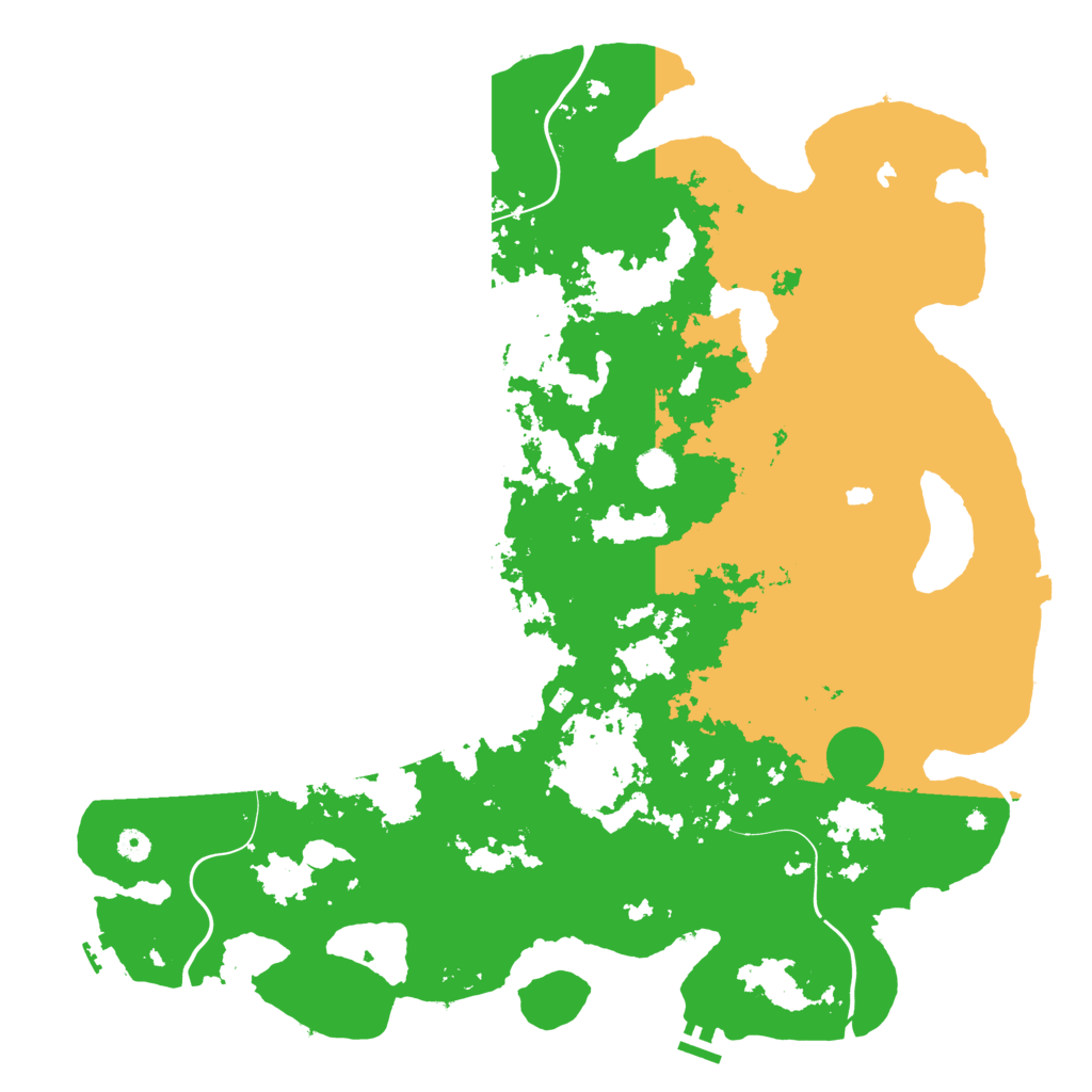 Biome Rust Map: Procedural Map, Size: 5000, Seed: 5806