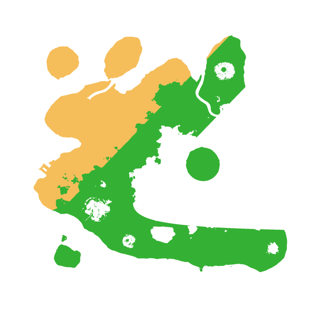 Biome Rust Map: Procedural Map, Size: 2500, Seed: 3421