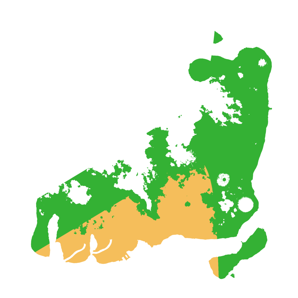 Biome Rust Map: Procedural Map, Size: 3500, Seed: 729004