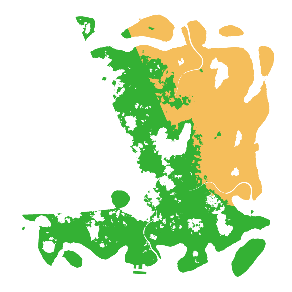 Biome Rust Map: Procedural Map, Size: 4500, Seed: 251043