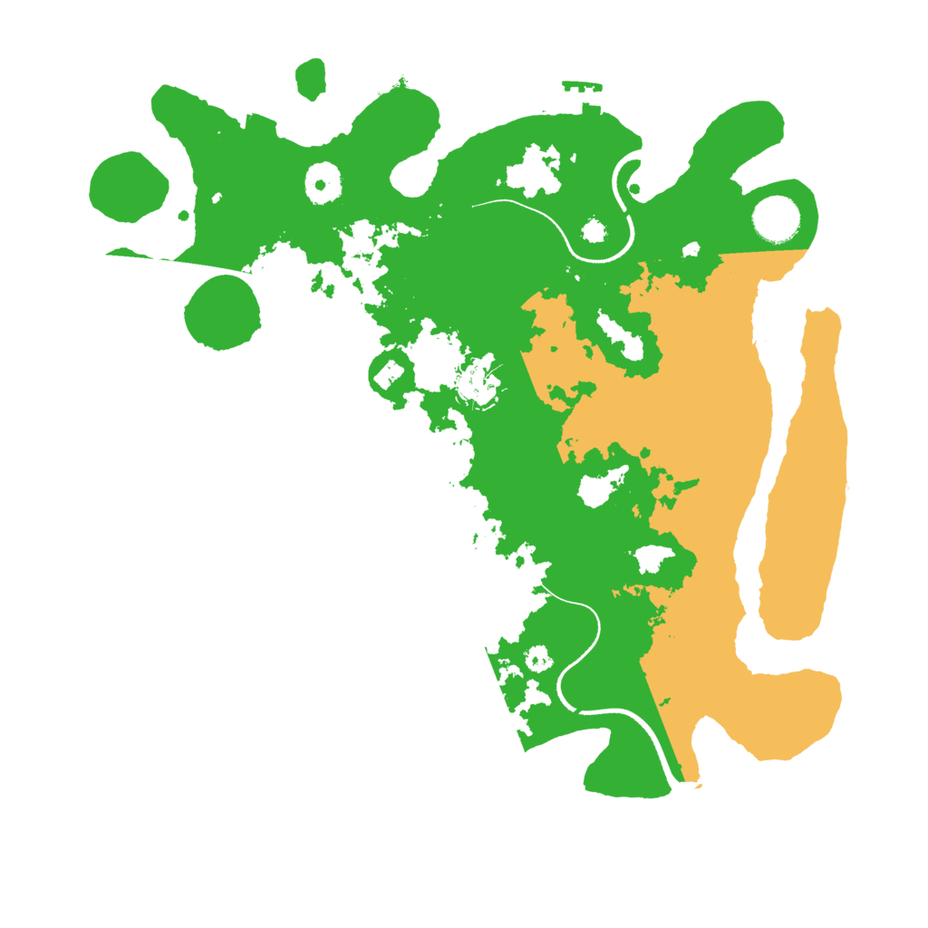 Biome Rust Map: Procedural Map, Size: 3500, Seed: 2147483642