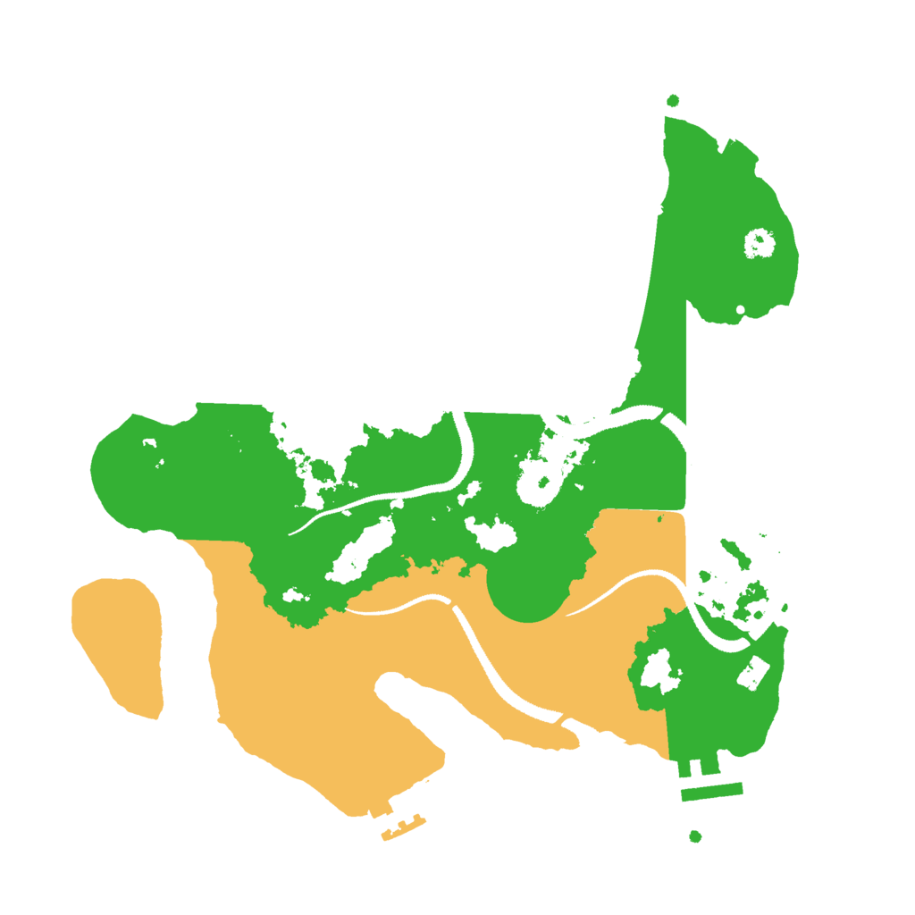 Biome Rust Map: Procedural Map, Size: 3000, Seed: 597413211