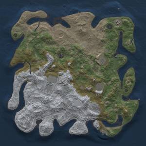 Thumbnail Rust Map: Procedural Map, Size: 4000, Seed: 689176931, 16 Monuments