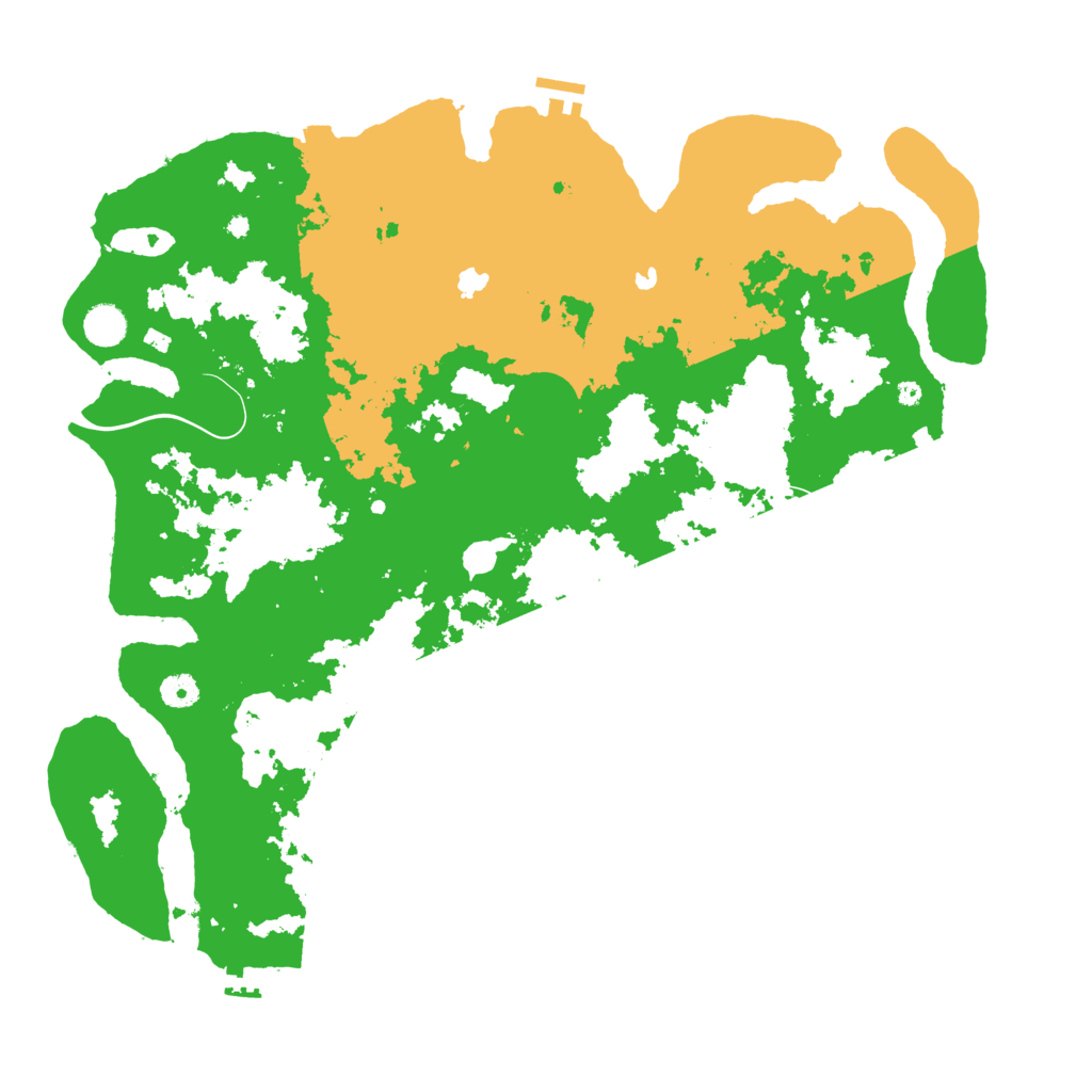 Biome Rust Map: Procedural Map, Size: 4500, Seed: 7799455