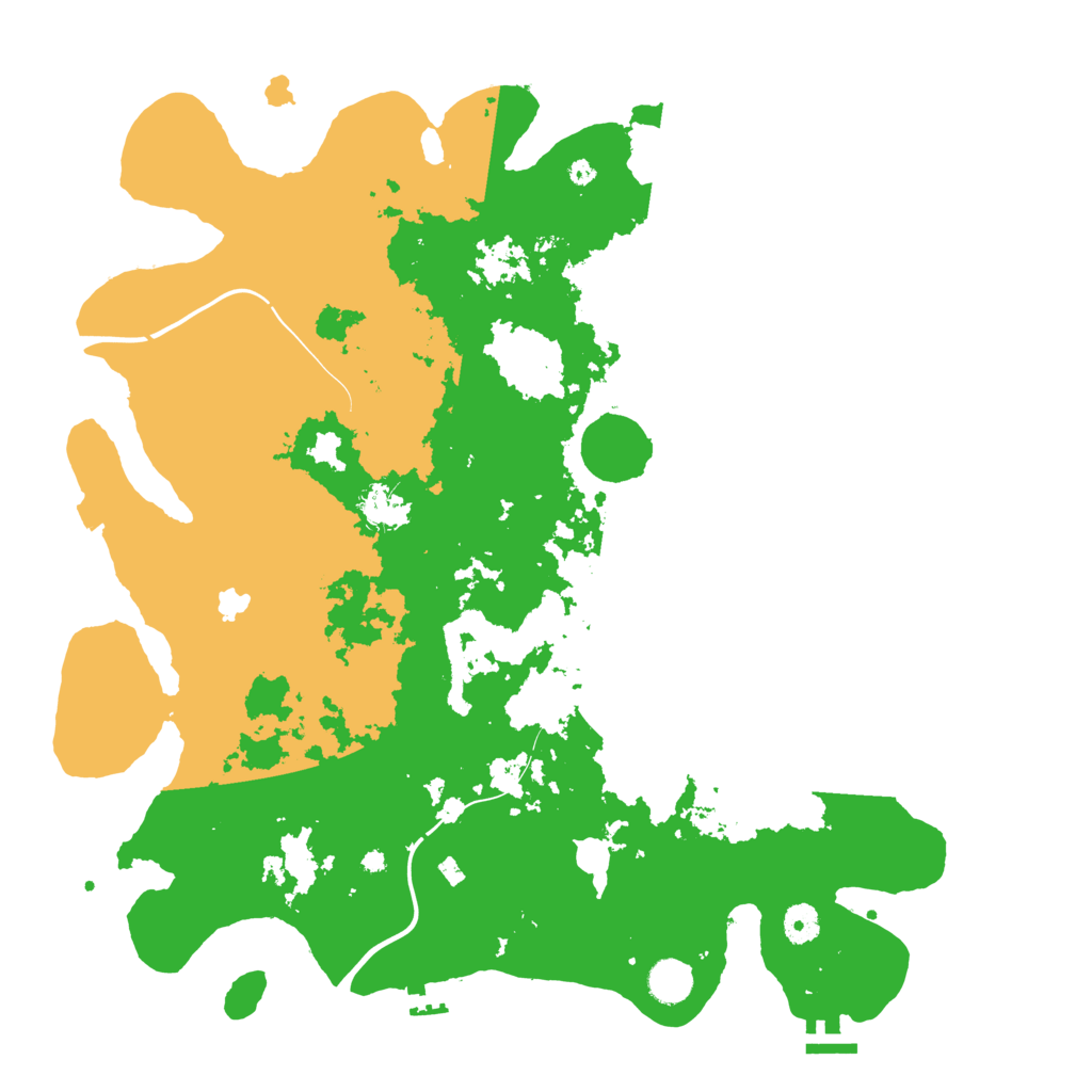 Biome Rust Map: Procedural Map, Size: 4300, Seed: 45387453