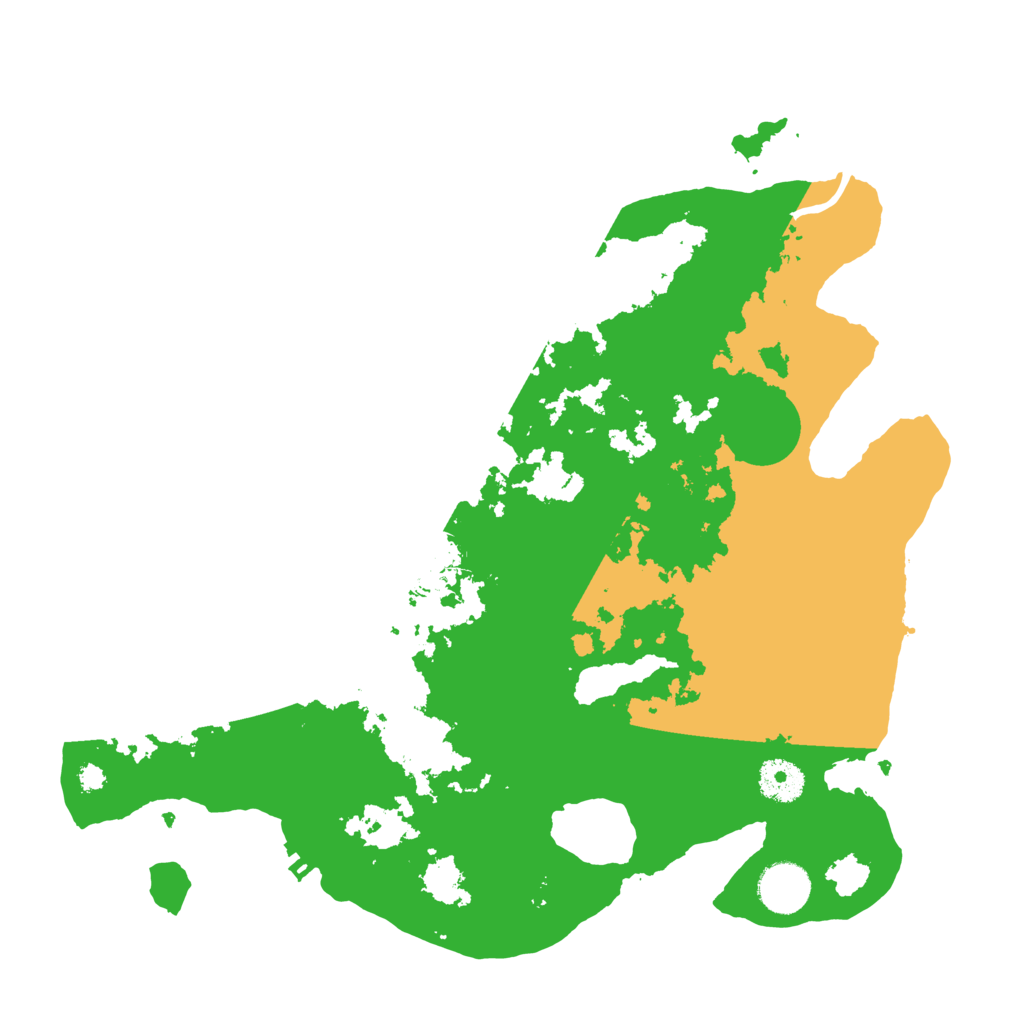 Biome Rust Map: Procedural Map, Size: 3500, Seed: 969156123