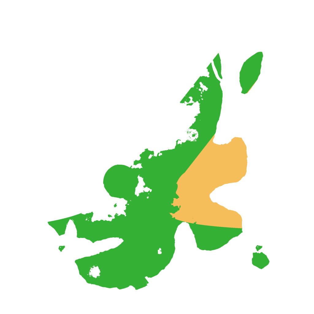 Biome Rust Map: Procedural Map, Size: 2500, Seed: 2131801408
