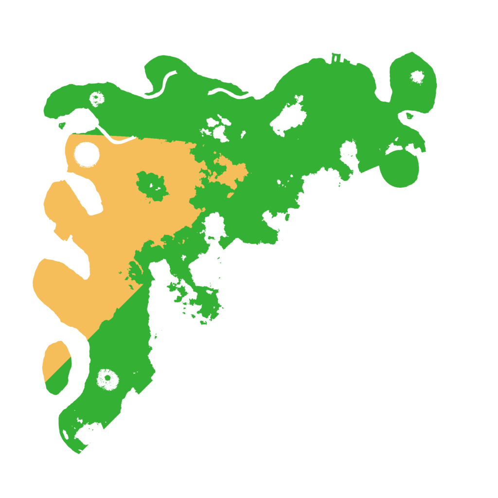 Biome Rust Map: Procedural Map, Size: 3500, Seed: 663401