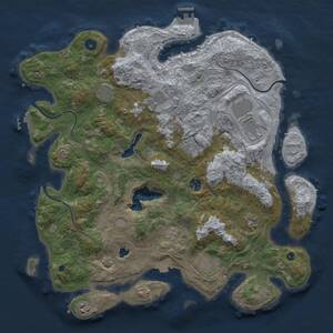 Thumbnail Rust Map: Procedural Map, Size: 4250, Seed: 1990710022, 15 Monuments