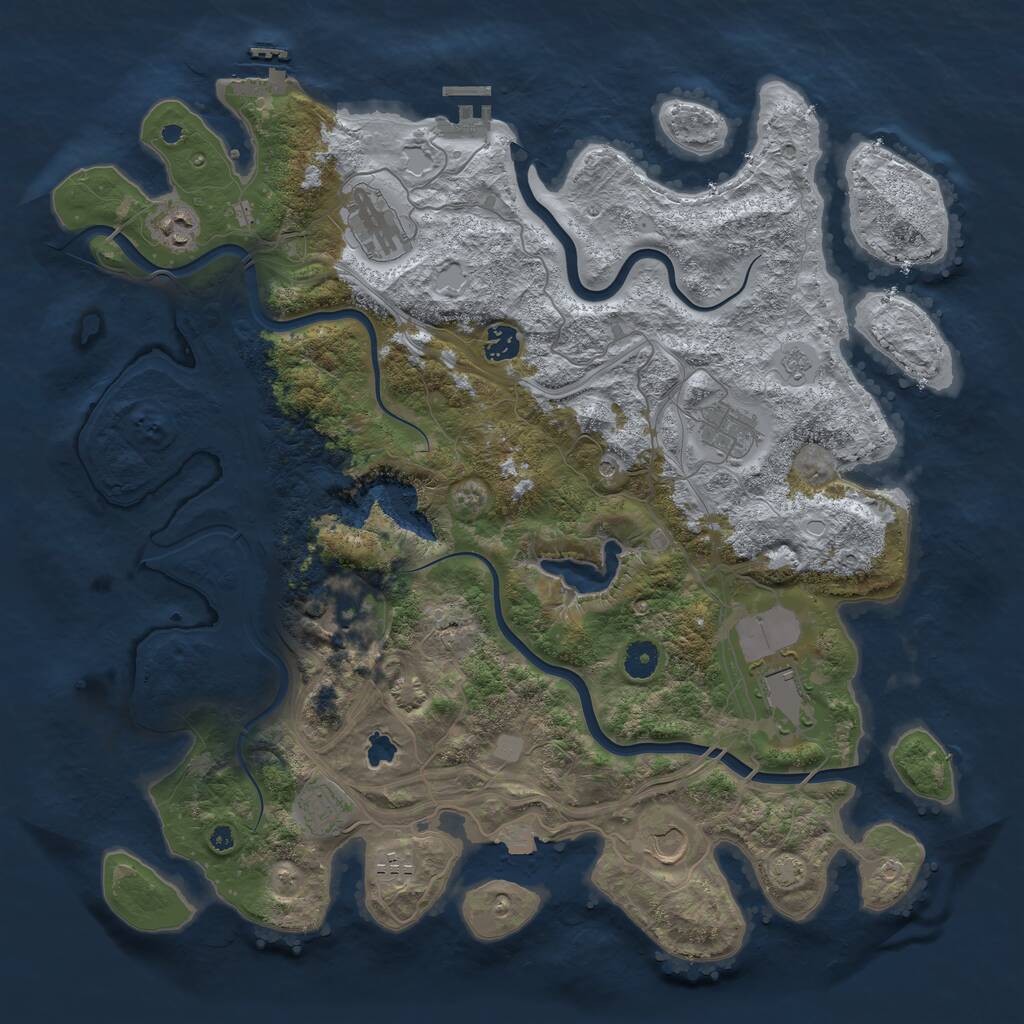 Rust Map: Procedural Map, Size: 4250, Seed: 269416863, 15 Monuments
