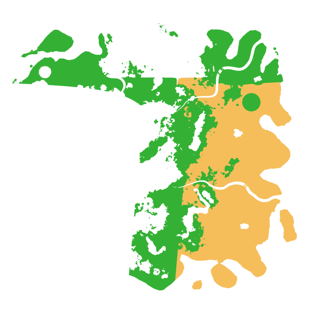 Biome Rust Map: Procedural Map, Size: 4500, Seed: 2132123865