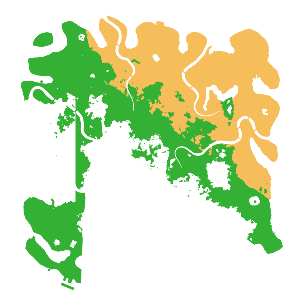 Biome Rust Map: Procedural Map, Size: 4500, Seed: 42023