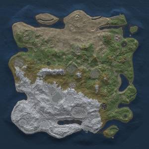 Thumbnail Rust Map: Procedural Map, Size: 4000, Seed: 1328003426, 17 Monuments